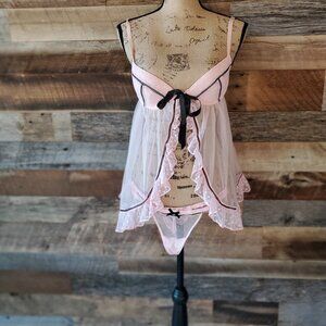 Pink and Black Lingerie